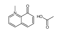 1-methylquinolin-1-ium-8-ol,acetate结构式