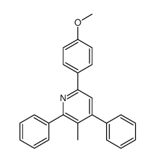 6-(4-methoxyphenyl)-3-methyl-2,4-diphenylpyridine Structure