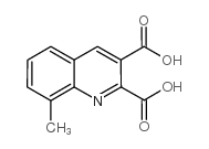 8-甲基-喹啉-2,3-二羧酸结构式