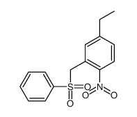 2-(benzenesulfonylmethyl)-4-ethyl-1-nitrobenzene结构式