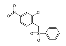 1-(benzenesulfonylmethyl)-2-chloro-4-nitrobenzene Structure
