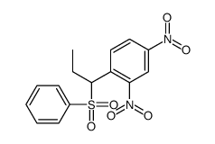1-[1-(benzenesulfonyl)propyl]-2,4-dinitrobenzene结构式
