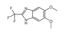 5,6-dimethoxy-2-(trifluoromethyl)-1H-benzimidazole Structure