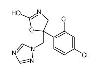 5-(2,4-dichlorophenyl)-5-(1,2,4-triazol-1-ylmethyl)-1,3-oxazolidin-2-one Structure