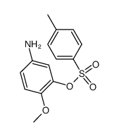 toluene-4-sulfonic acid-(5-amino-2-methoxy-phenyl ester)结构式