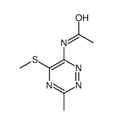 N-(3-methyl-5-methylsulfanyl-1,2,4-triazin-6-yl)acetamide Structure