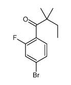 4'-BROMO-2,2-DIMETHYL-2'-FLUOROBUTYROPHENONE结构式