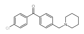 4-CHLORO-4'-PIPERIDINOMETHYL BENZOPHENONE结构式