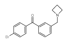 3-AZETIDINOMETHYL-4'-BROMOBENZOPHENONE结构式