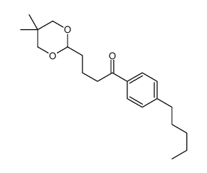 4-(5,5-DIMETHYL-1,3-DIOXAN-2-YL)-4'-PENTYLBUTYROPHENONE结构式