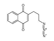 2-(3-azidopropyl)naphthalene-1,4-dione结构式