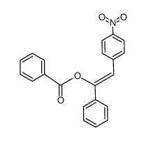 Benzoesaeure-<2-(4-nitrophenyl)-1-phenylethenylester> Structure