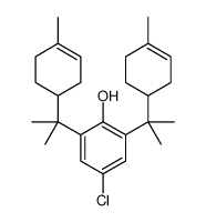 4-chloro-2,6-bis[2-(4-methylcyclohex-3-en-1-yl)propan-2-yl]phenol Structure