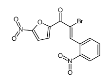 2-bromo-1-(5-nitrofuran-2-yl)-3-(2-nitrophenyl)prop-2-en-1-one Structure