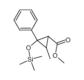 t-3-Methyl-c-2-phenyl-t-2-(trimethylsiloxy)-r-1-cyclopropancarbonsaeure-methylester结构式