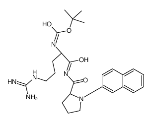 tert-butyloxycarbonyl-arginylproline-2-naphthylamide结构式