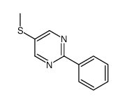 Pyrimidine,5-(methylthio)-2-phenyl-(7CI) Structure