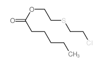 2-(2-chloroethylsulfanyl)ethyl hexanoate Structure