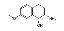 cis-2-Amino-7-methoxy-tetralol-(1)结构式