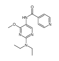N-[2-(diethylamino)-4-methoxypyrimidin-5-yl]pyridine-4-carboxamide Structure
