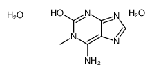 6-amino-1-methyl-7H-purin-2-one,dihydrate结构式