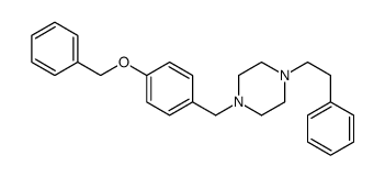 1-(2-phenylethyl)-4-[(4-phenylmethoxyphenyl)methyl]piperazine Structure