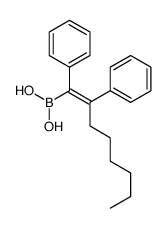 1,2-diphenyloct-1-enylboronic acid Structure