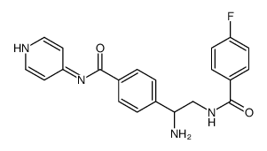 4-[1-amino-2-[(4-fluorobenzoyl)amino]ethyl]-N-pyridin-4-ylbenzamide结构式