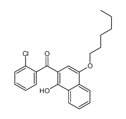 (2-chlorophenyl)-(4-hexoxy-1-hydroxynaphthalen-2-yl)methanone结构式