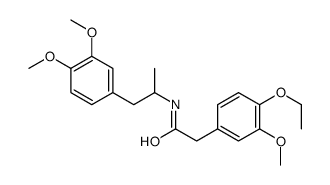 N-[2-(3,4-dimethoxyphenyl)-1-methylethyl]-4-ethoxy-3-methoxyphenylacetamide Structure