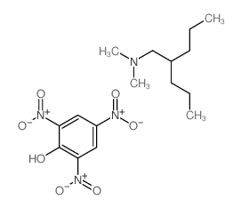 N,N-dimethyl-2-propyl-pentan-1-amine; 2,4,6-trinitrophenol结构式