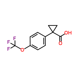 1-(4-Trifluoromethoxyphenyl)-1-carboxycyclopropane Structure