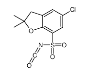 5-chloro-2,2-dimethyl-N-(oxomethylidene)-3H-1-benzofuran-7-sulfonamide结构式