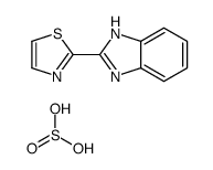 2-(1H-benzimidazol-2-yl)-1,3-thiazole,sulfurous acid结构式