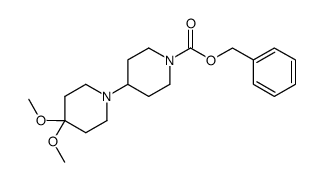 benzyl 4,4-dimethoxy-[1,4'-bipiperidine]-1'-carboxylate Structure