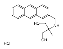 2-(anthracen-2-ylmethylamino)-2-methylpropane-1,3-diol,hydrochloride Structure