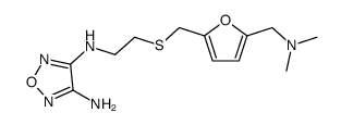 3-amino-4-<2-<(5-dimethylaminomethyl-2-furyl)methylthiol>ethylamino>furazan Structure