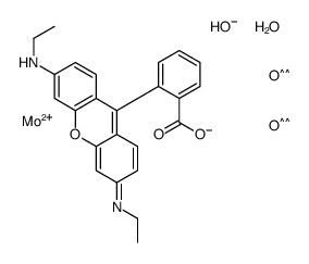 Xanthylium, 9-(2-carboxyphenyl)-3,6-bis(ethylamino)-, molybdate结构式