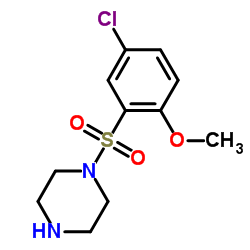 1-[(5-Chloro-2-methoxyphenyl)sulfonyl]piperazine结构式