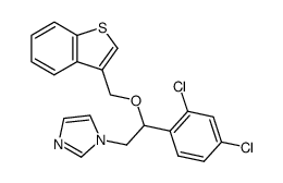 1-[2-(Benzo[b]thiophen-3-ylmethoxy)-2-(2,4-dichloro-phenyl)-ethyl]-1H-imidazole结构式