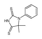5,5-dimethyl-1-phenyl-imidazolidine-2,4-dithione Structure