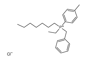 Ethyl-benzyl-heptyl-p-tolyl-phosphonium-chlorid Structure