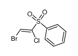 α-chloro-β-bromovinyl sulfone Structure