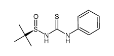 (R)-N-(phenylcarbamothioyl)-tert-butanesulfinamide结构式