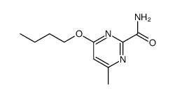 4-butoxy-6-methyl-pyrimidine-2-carboxylic acid amide结构式