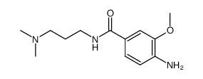 4-amino-N-(3-dimethylamino-propyl)-3-methoxy-benzamide结构式