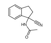 1-Acetamino-1-cyan-indan Structure