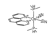 [Os(PMe3)2(CN)2(1,10-phenanthroline)](1+)结构式