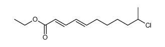 (2E,4E)-10-Chloro-undeca-2,4-dienoic acid ethyl ester结构式