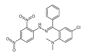 N-[(E)-[[5-chloro-2-(dimethylamino)phenyl]-phenylmethylidene]amino]-2,4-dinitroaniline Structure